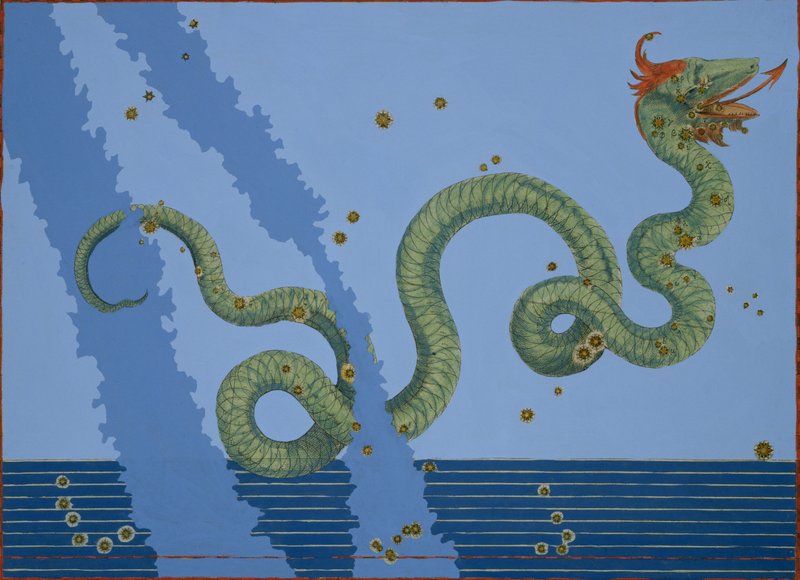 ヨンストンヒュドラ銅板画 Johann Bayer - Constellation